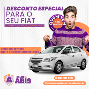 SEU FIAT TEM DESCONTO ESPECIAL NA ABIS PROTEÇÃO VEICULAR